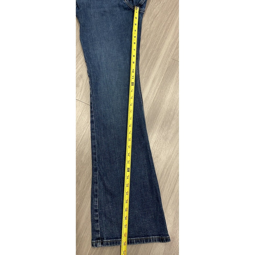 Women's Wrangler Deep Sea High Rise Fierce Flare Jeans Wide Size 8x34 34L 29x33 - Picture 9 of 10